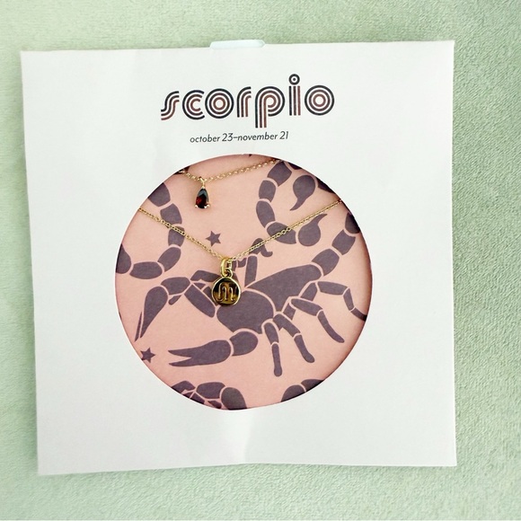 NWT Urban Outfitters Gold Tone Scorpio Necklace - Picture 1 of 4